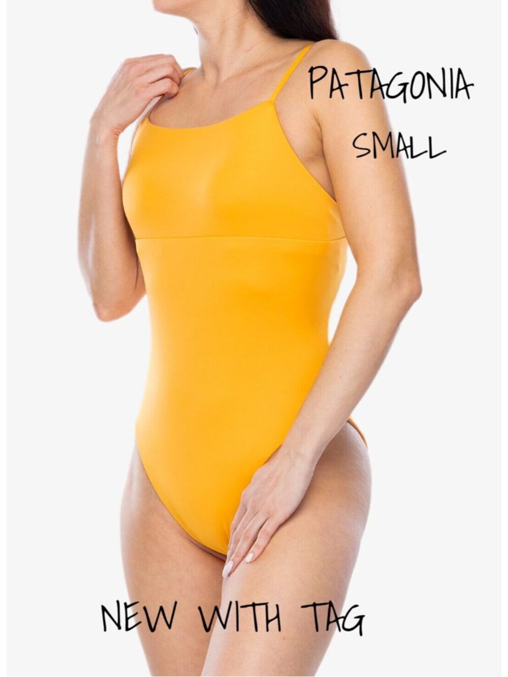 Patagonia Yellow Reversible One-Piece Women's Swimsuit Size Small - New Tag